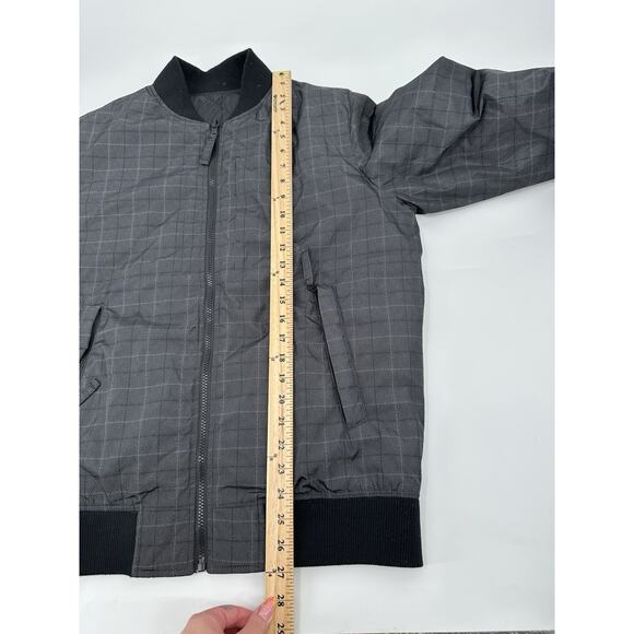 Saks Fifth Avenue Gray Duck Down Bomber Jacket Men’s Size Medium Classic Luxury - Picture 8 of 9